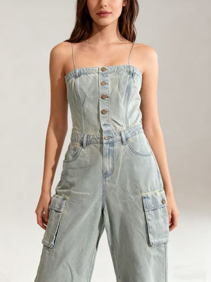 Strapless Jumpsuit ZF2527