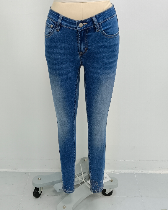 Skinny Trousers ZF2530-1, Light Blue