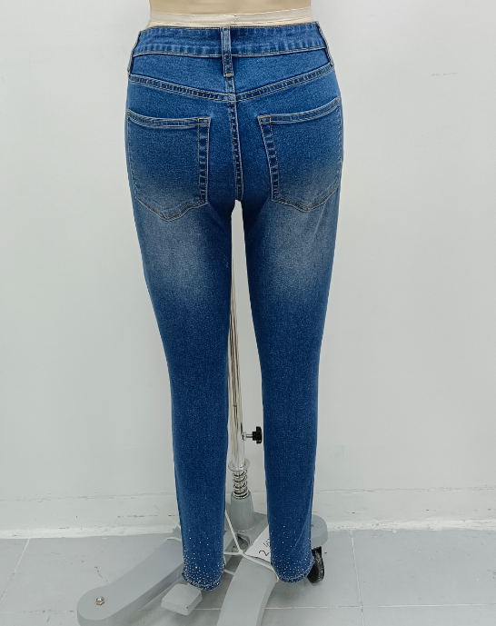 Skinny Trousers ZF2530-1, Light Blue