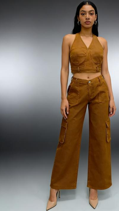 ZF2551-1 Strapless Top and Pants Set